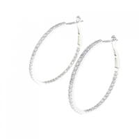 【新品】K18WG ダイヤモンド ピアス 1.00CT