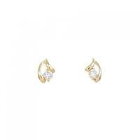 【新品】K18YG ダイヤモンド ピアス 0.10CT