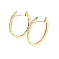 【新品】K18YG ダイヤモンド ピアス 0.32CT