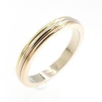 カルティエ スリーゴールドウエディング リング