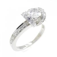 ティファニー リボン リング 0.47CT D VVS2 EXT