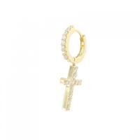ポンテヴェキオ クロス ダイヤモンドピアス 0.26CT 片耳