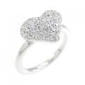 ミキモト ハート ダイヤモンドリング 0.55CT