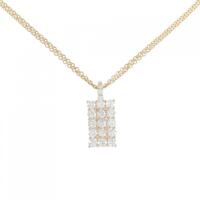 K18PG ダイヤモンド ネックレス 0.63CT