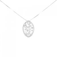 K18WG ダイヤモンド ネックレス 0.10CT