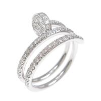 750WG ダイヤモンド リング 0.58CT