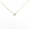 K18PG ソリティア ダイヤモンド ネックレス 0.05CT