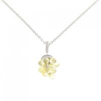 K18WG グレープ ダイヤモンド ネックレス 1.33CT