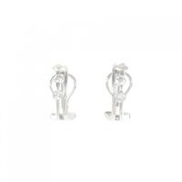 K18WG スリーストーン ダイヤモンド ピアス 0.70CT