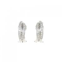 K18WG ダイヤモンド ピアス 0.70CT