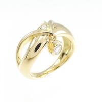 K18YG ダイヤモンド ピンキーリング 0.10CT