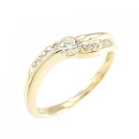 K18YG ダイヤモンド リング 0.18CT