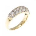 K18YG パヴェ ダイヤモンド リング 1.00CT