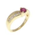 K18YG ルビー リング