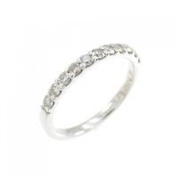 PT ハーフエタニティ ダイヤモンド ピンキーリング 0.22CT