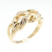 K18YG ダイヤモンド リング 0.04CT