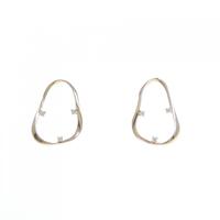 K10YG ダイヤモンド ピアス 0.06CT