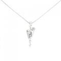 K18WG ダイヤモンド ネックレス 0.34CT