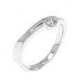 K18WG ダイヤモンド リング 0.10CT