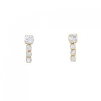 K18YG ダイヤモンド ピアス 0.36CT