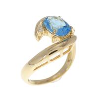 K18YG ブルートパーズ リング