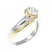 PT/K18YG ダイヤモンド リング 0.61CT