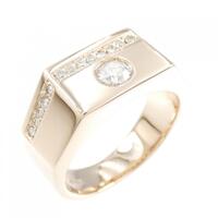 K18PG ダイヤモンド リング