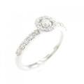 K18WG ダイヤモンド リング 0.35CT