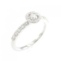 K18WG ダイヤモンド リング 0.35CT