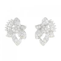 PT/K18WG ダイヤモンド ピアス 0.80CT