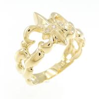 【新品】K18YG ダイヤモンド リング 0.02CT