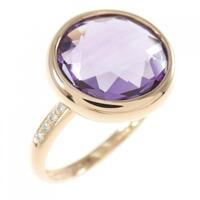 K18PG アメジスト リング 5.09CT