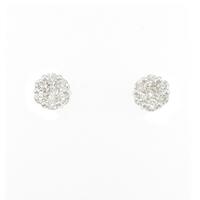 K18WG ダイヤモンド ピアス 1.00CT
