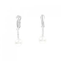 K18WG/K14WG アコヤパール イヤリング 7.5mm