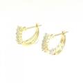 K18YG ダイヤモンド ピアス 0.40CT