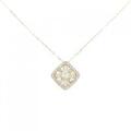K18YG フラワー ダイヤモンド ネックレス 0.21CT