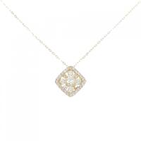 K18YG フラワー ダイヤモンド ネックレス 0.21CT
