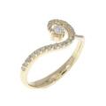 14KYG ダイヤモンド リング 0.21CT