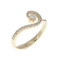14KYG ダイヤモンド リング 0.21CT