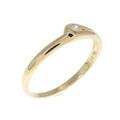 K18YG ダイヤモンド リング 0.02CT