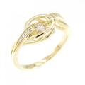 K18YG ダイヤモンド リング 0.10CT