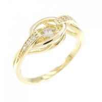 K18YG ダイヤモンド リング 0.10CT