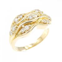 K18YG ダイヤモンド リング 0.38CT