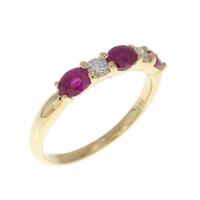K18YG ルビー リング 0.77CT