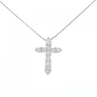 PT クロス ダイヤモンド ネックレス 1.00CT