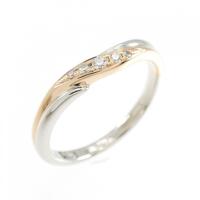 PT/K18PG ダイヤモンド リング 0.048CT