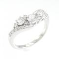 K18WG ダイヤモンド リング 0.414CT