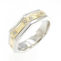 PT/K18YG ダイヤモンド リング 0.16CT