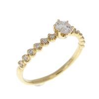 【リメイク】K18YG ダイヤモンドリング 0.222CT H SI1 GOOD