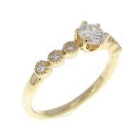 【リメイク】K18YG ダイヤモンドリング 0.309CT F SI1 VG